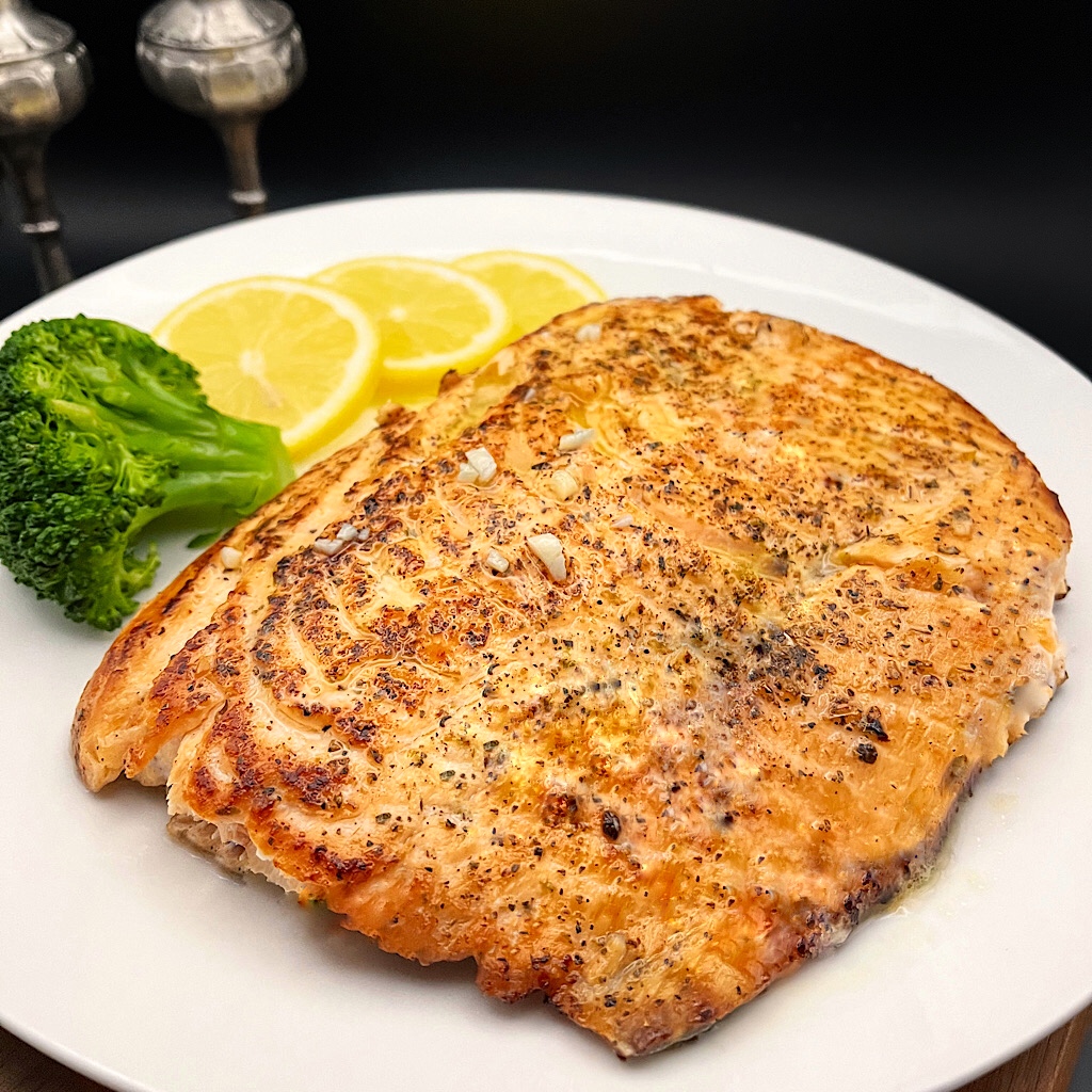 Baked Salmon with Lemon Sauce - simple harvest kitchen