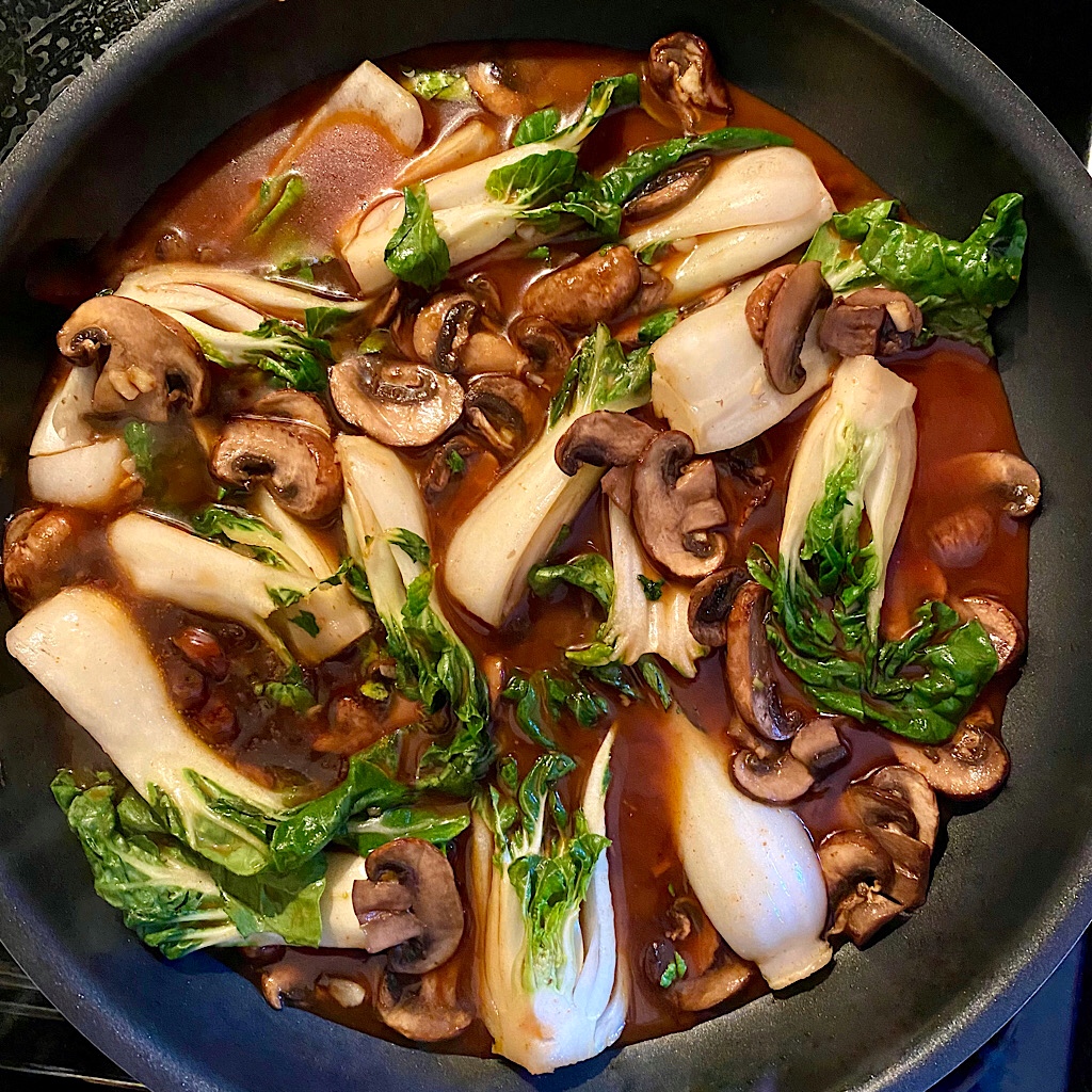 Bok Choy and Mushroom Stir Fry